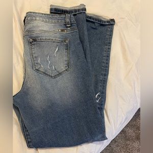 KanKan distressed skinny jeans, size 7/27